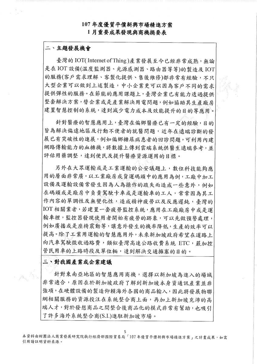 優質平價新興市場精進方案